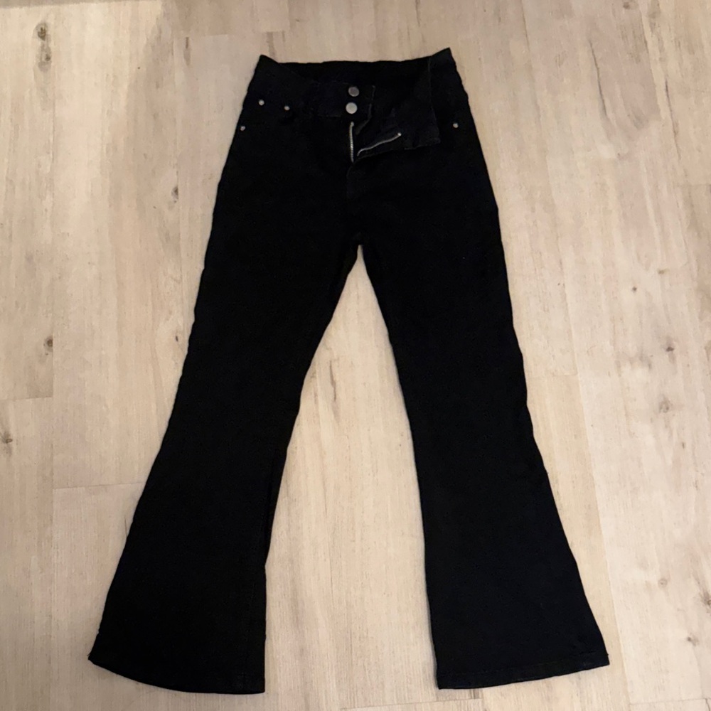 High rise Black High-Waisted Pants